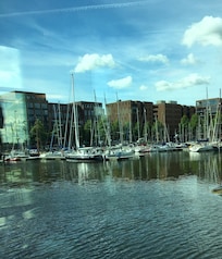 View on the marina from the restaurant