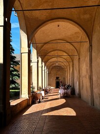 Hallway around courtyard
