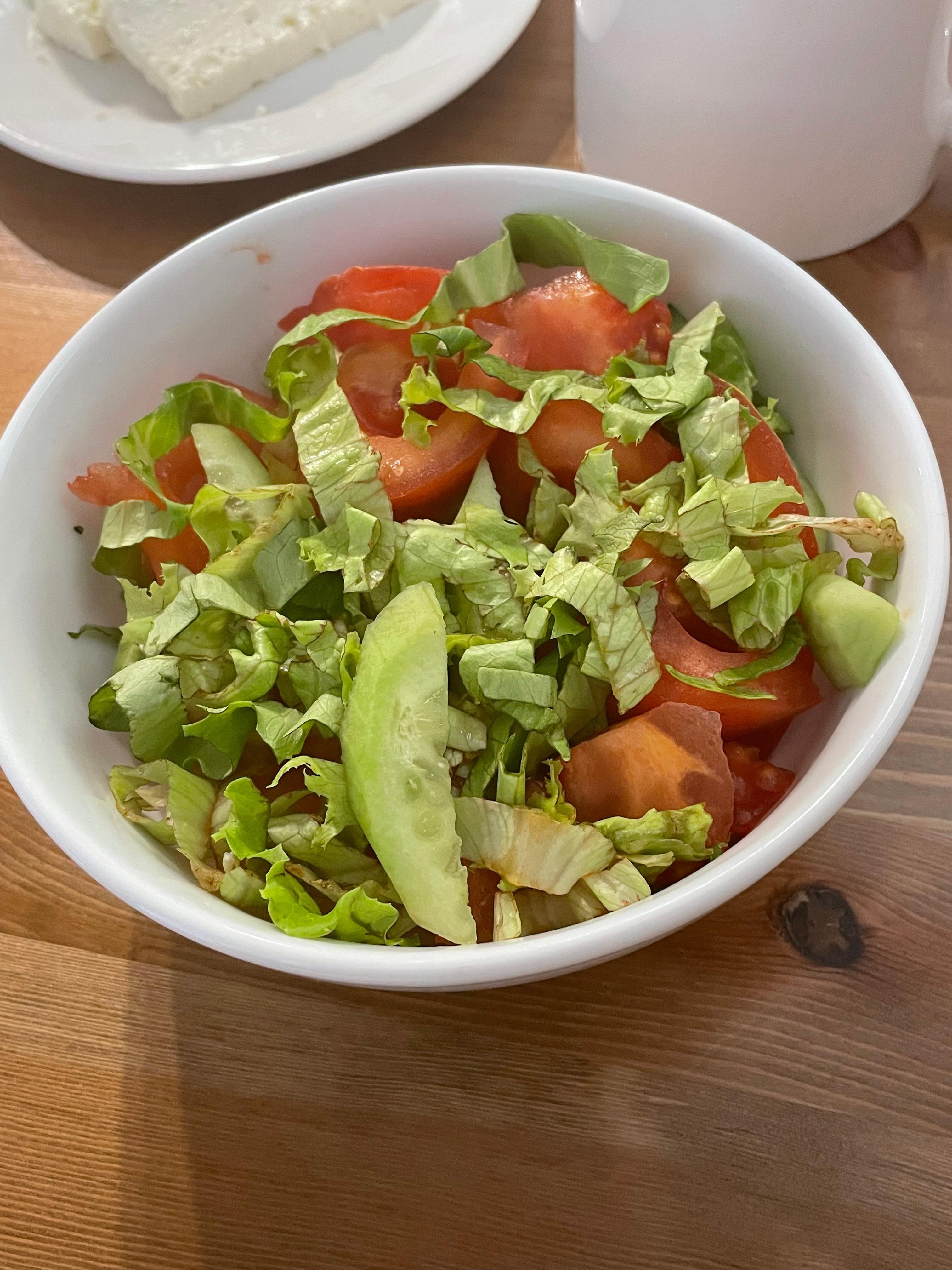 Portion par personne avec salade limite fraîche 