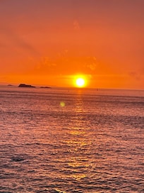 Coucher de soleil sur la baie