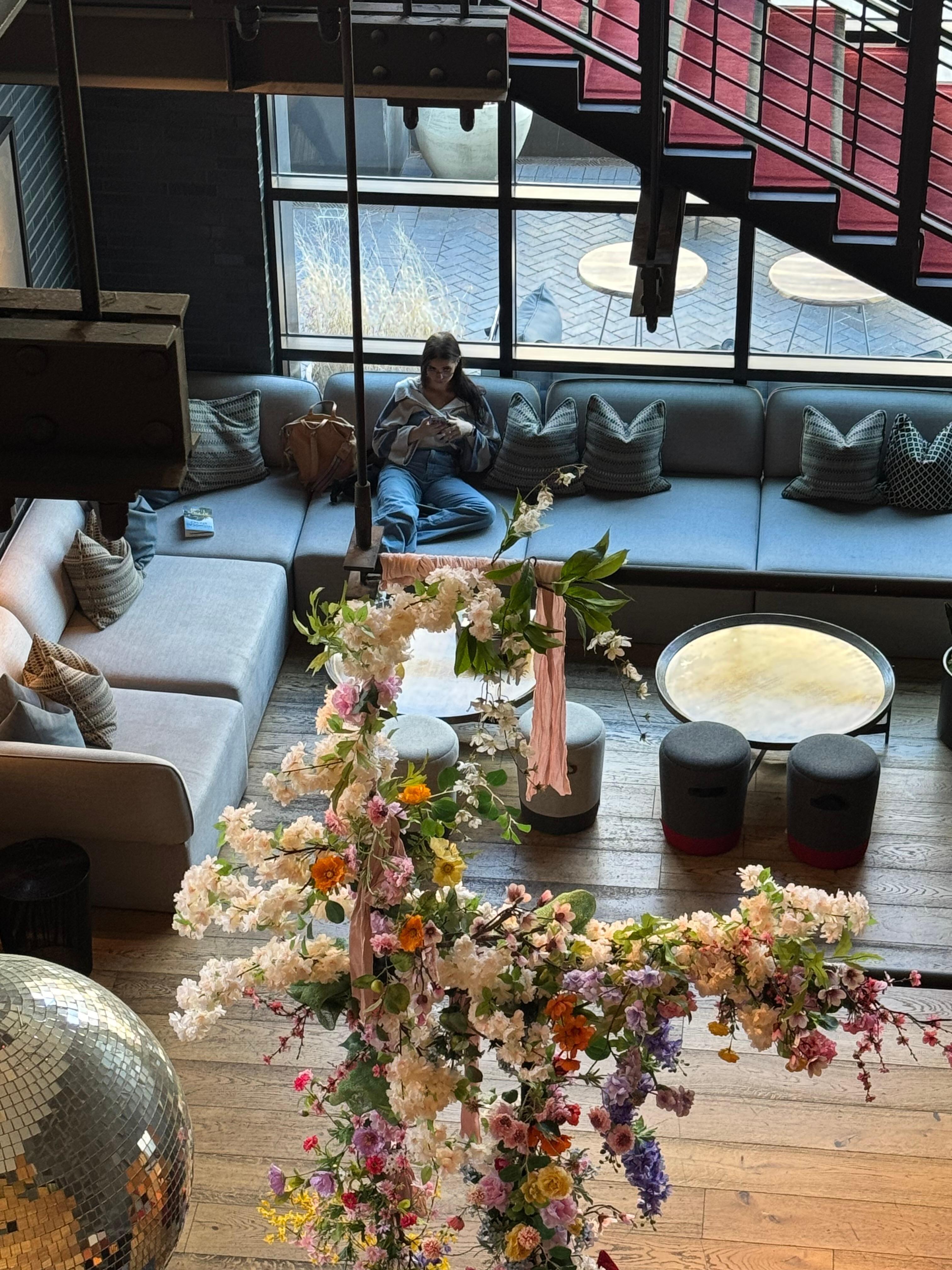 Lobby lounging space 