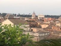 Blick v Dachgarten des Hotels
