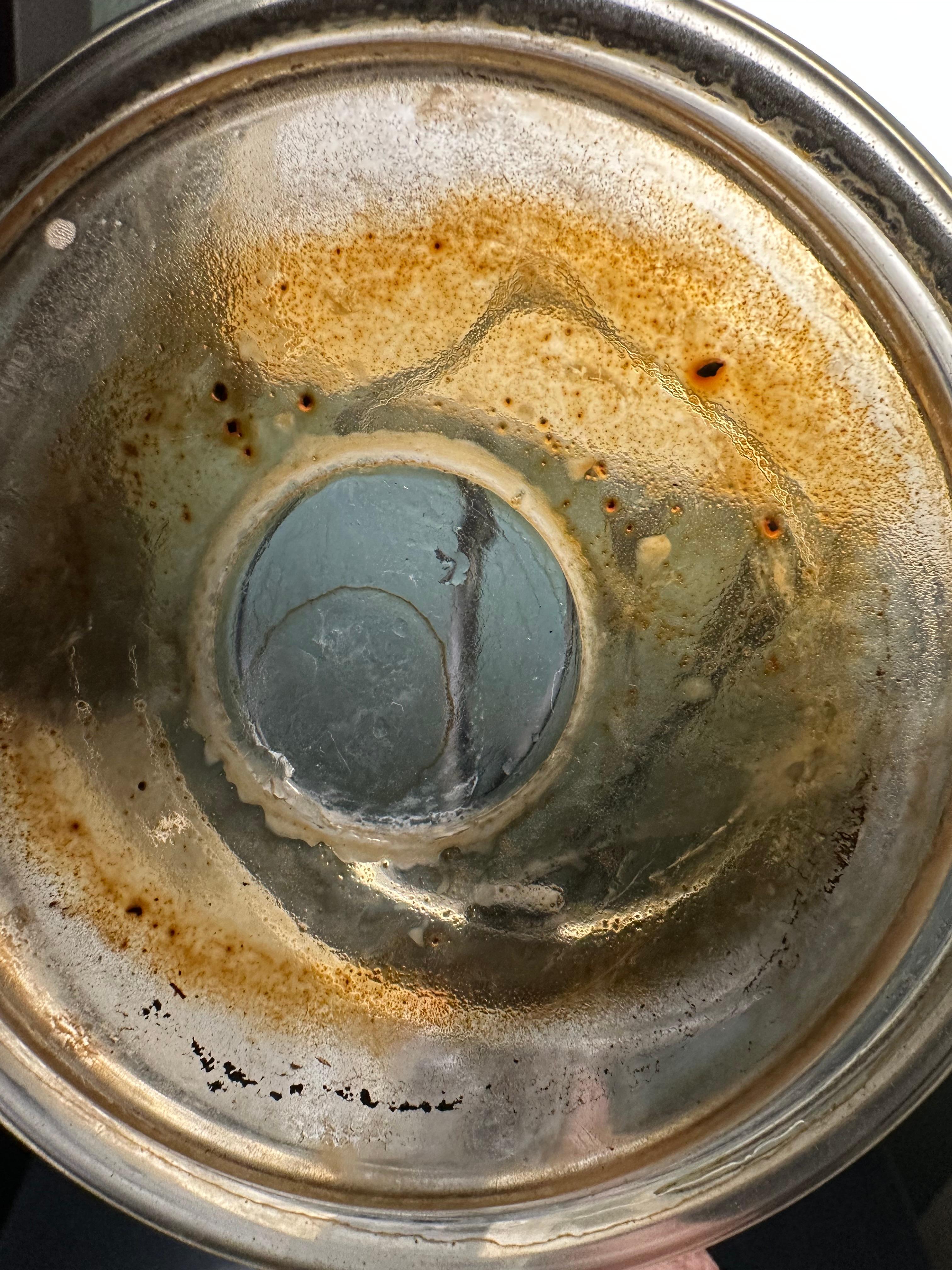 Bottom of coffee pot