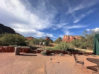View from patio/front door. Access to trails.