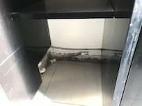 DIY kitchen not finished. There were ants in the kitchen and bathroom