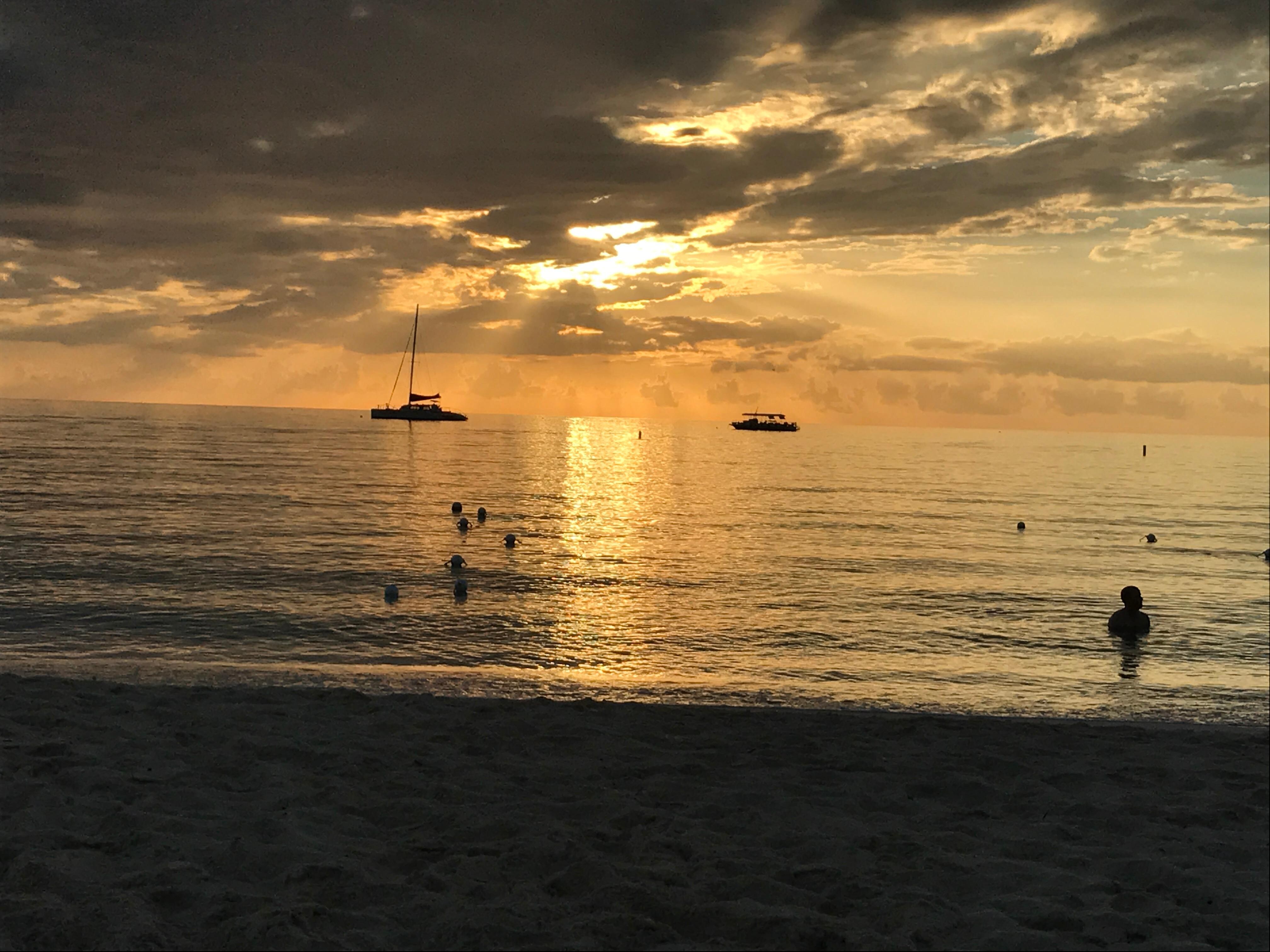 Sunset by the beach