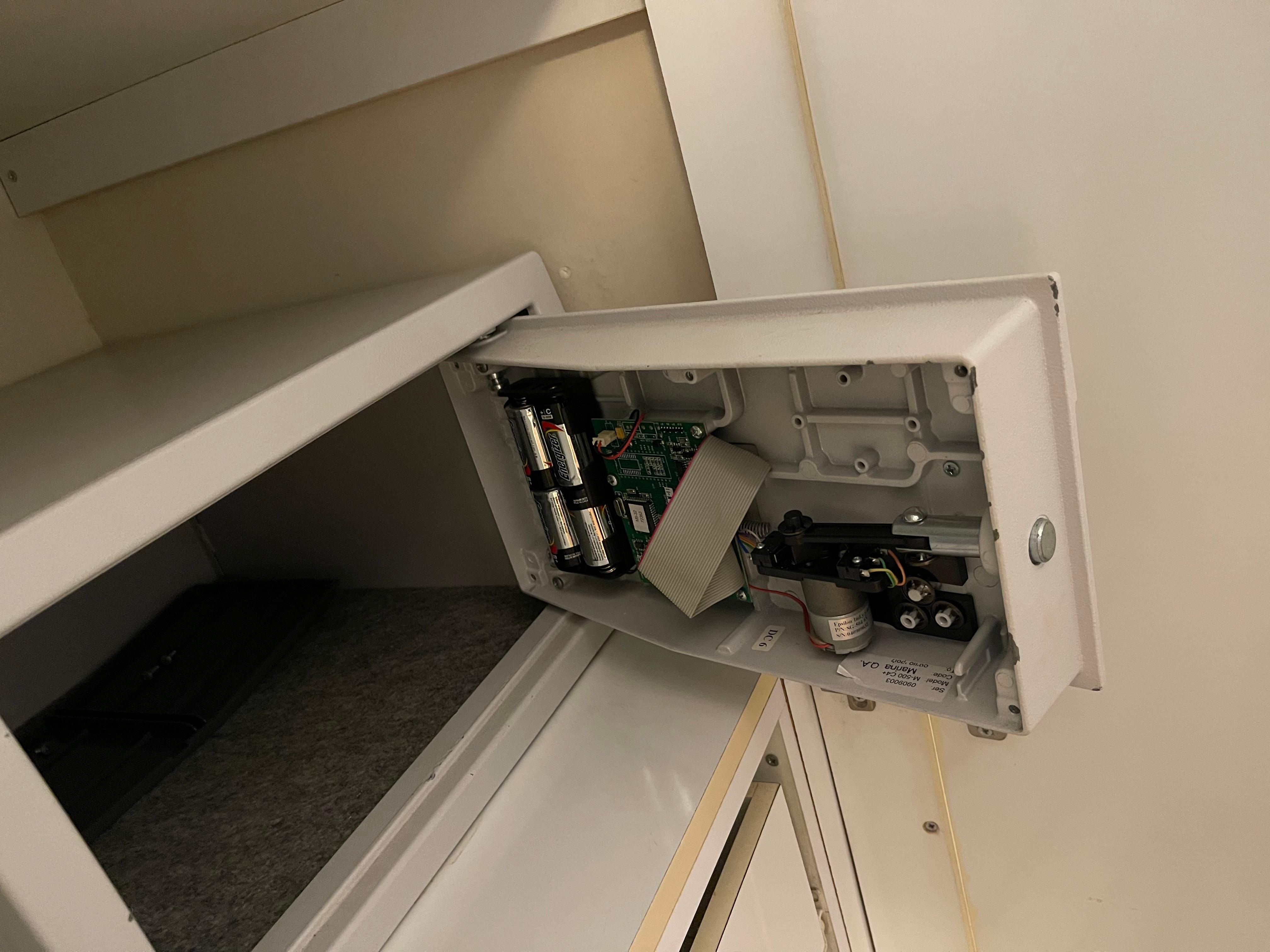Broken safe deposit … never seen such a thing