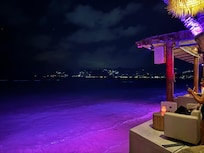 Hotel Beach at night