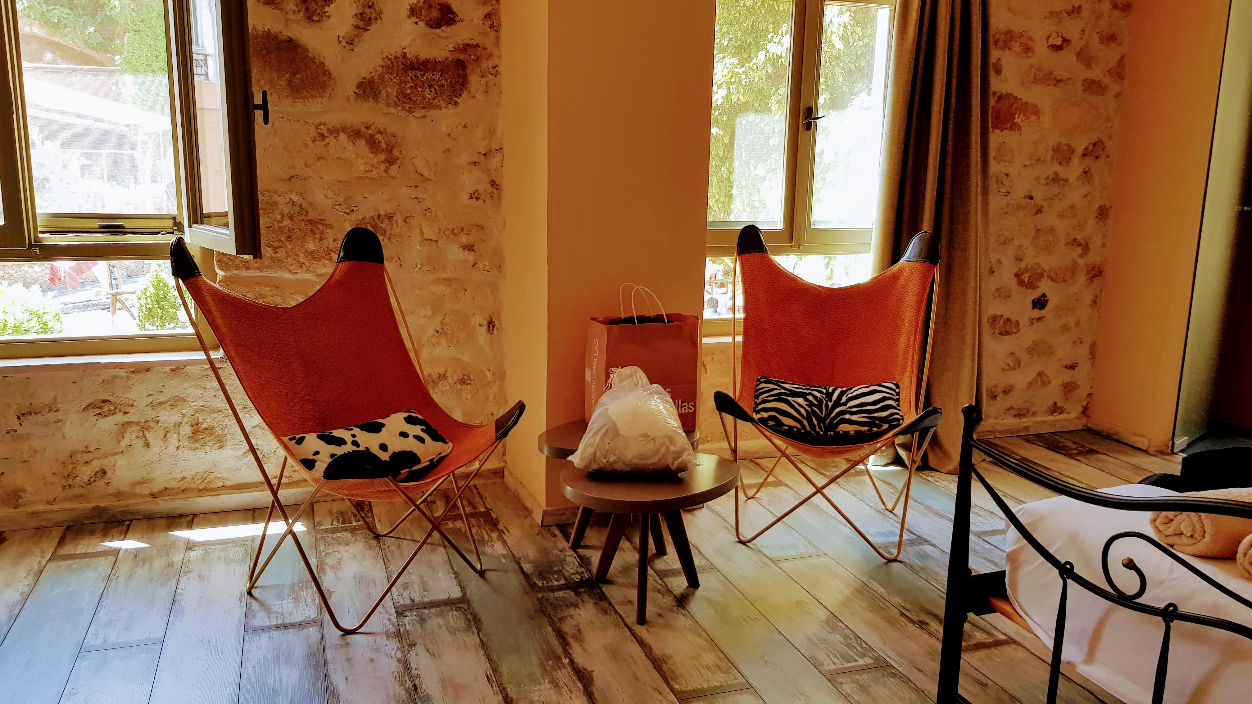 Lovely seating area in bedroom