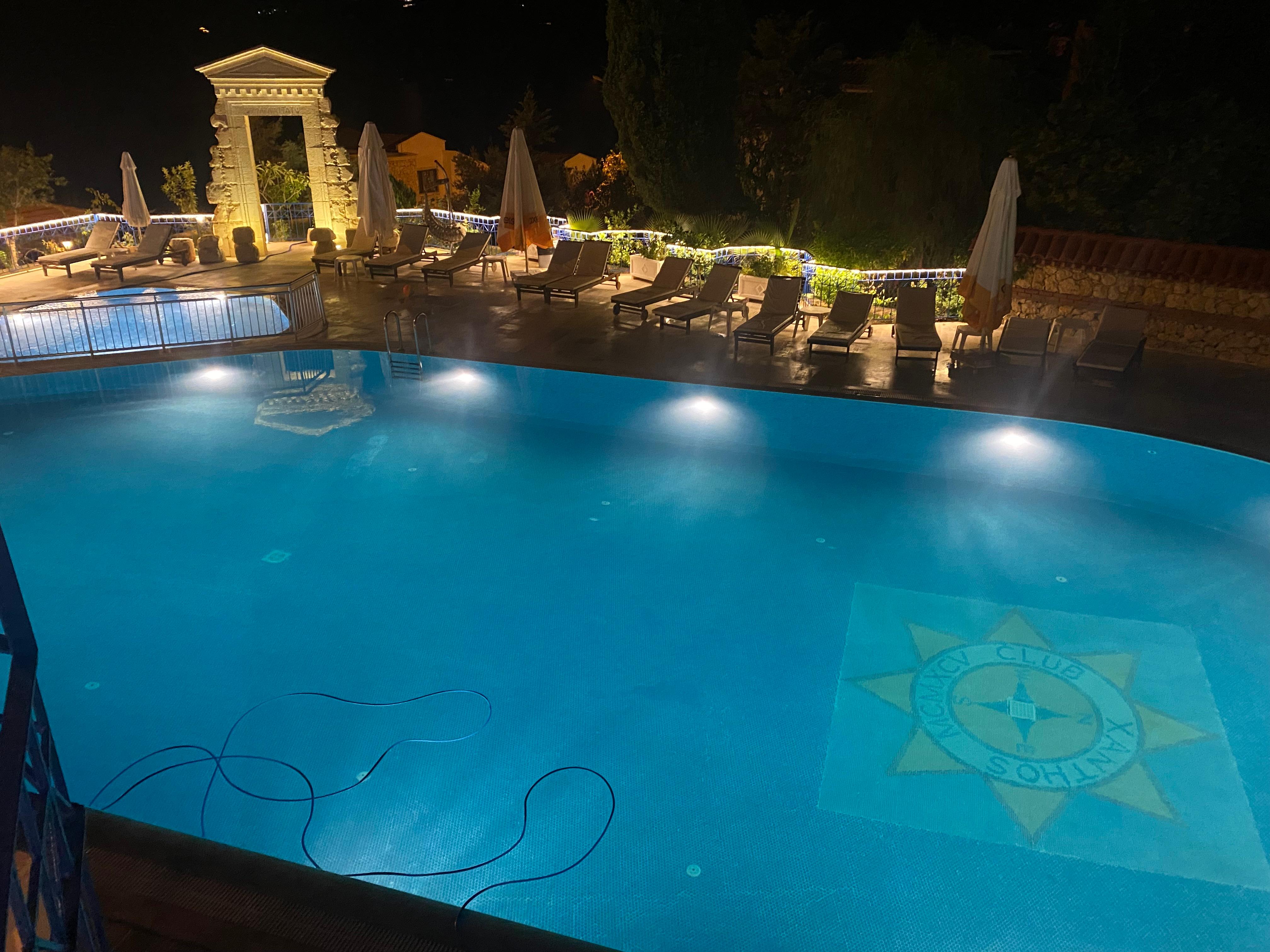 Pool at night 