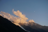 View from room at sunset.