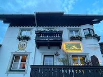The front of the hotel @ 9:30PM