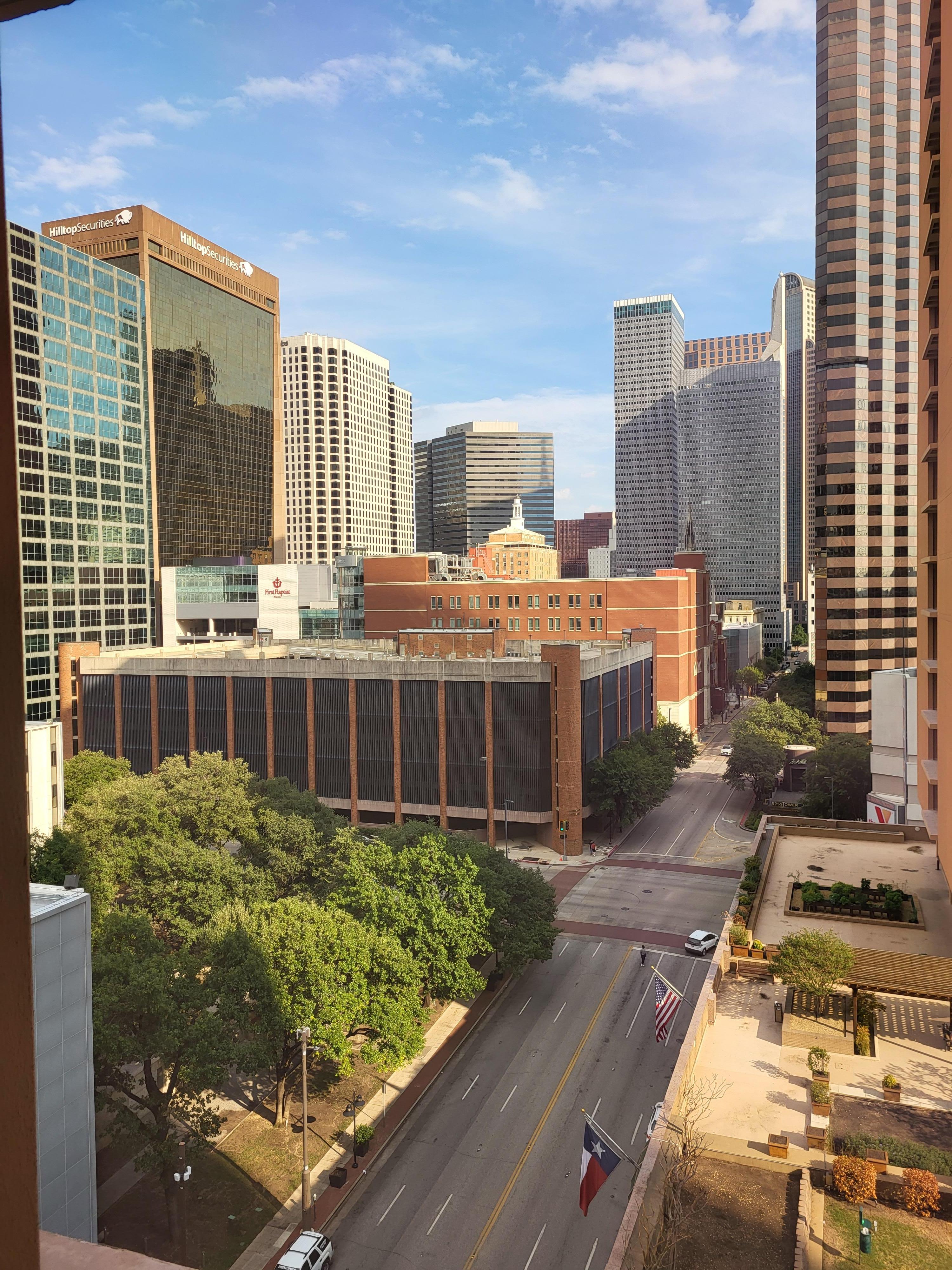 Fairmont Dallas North 8th floor Downtown view