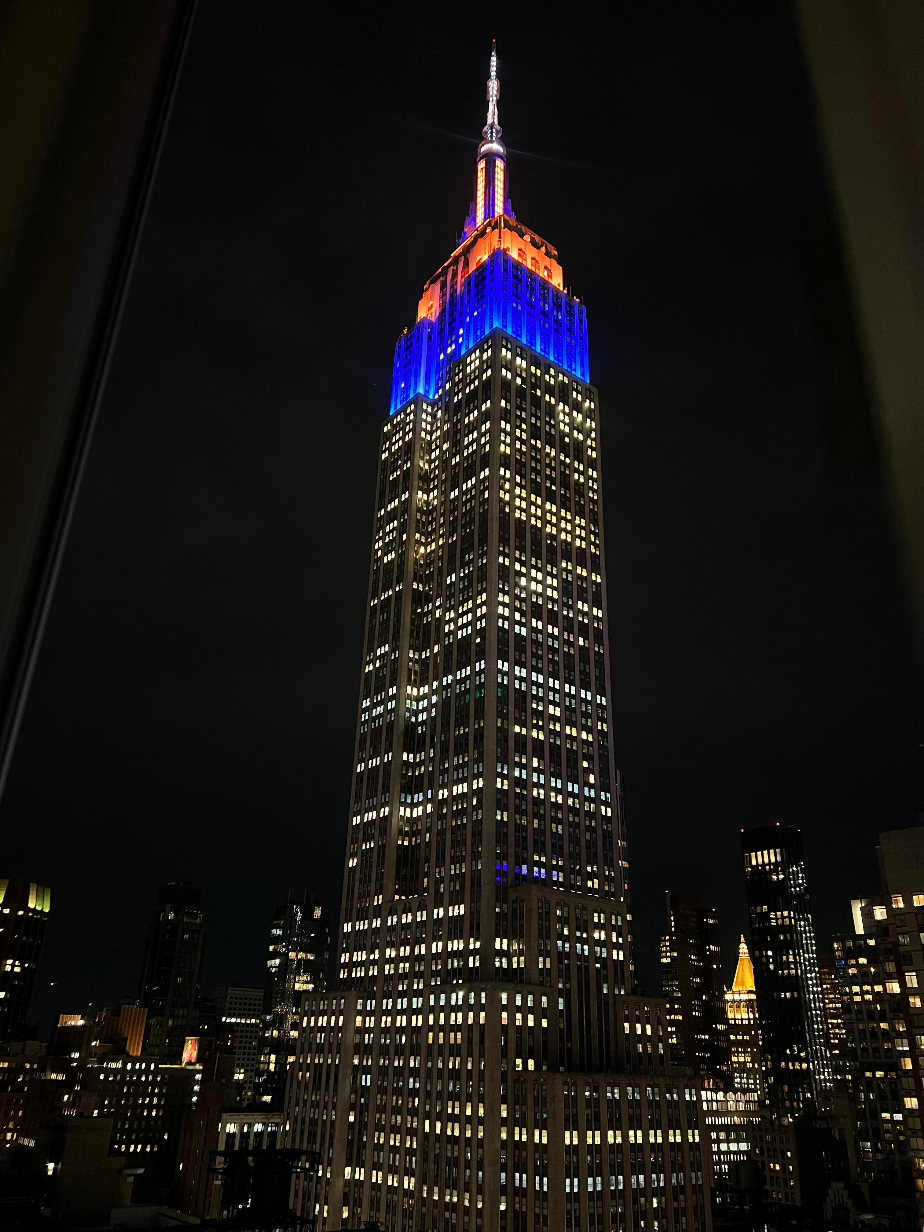 Vista do quarto para o Empire State