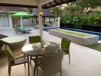Pool area and cabana