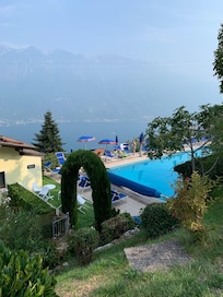 Pool view from room
