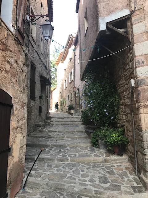 Old medieval steps