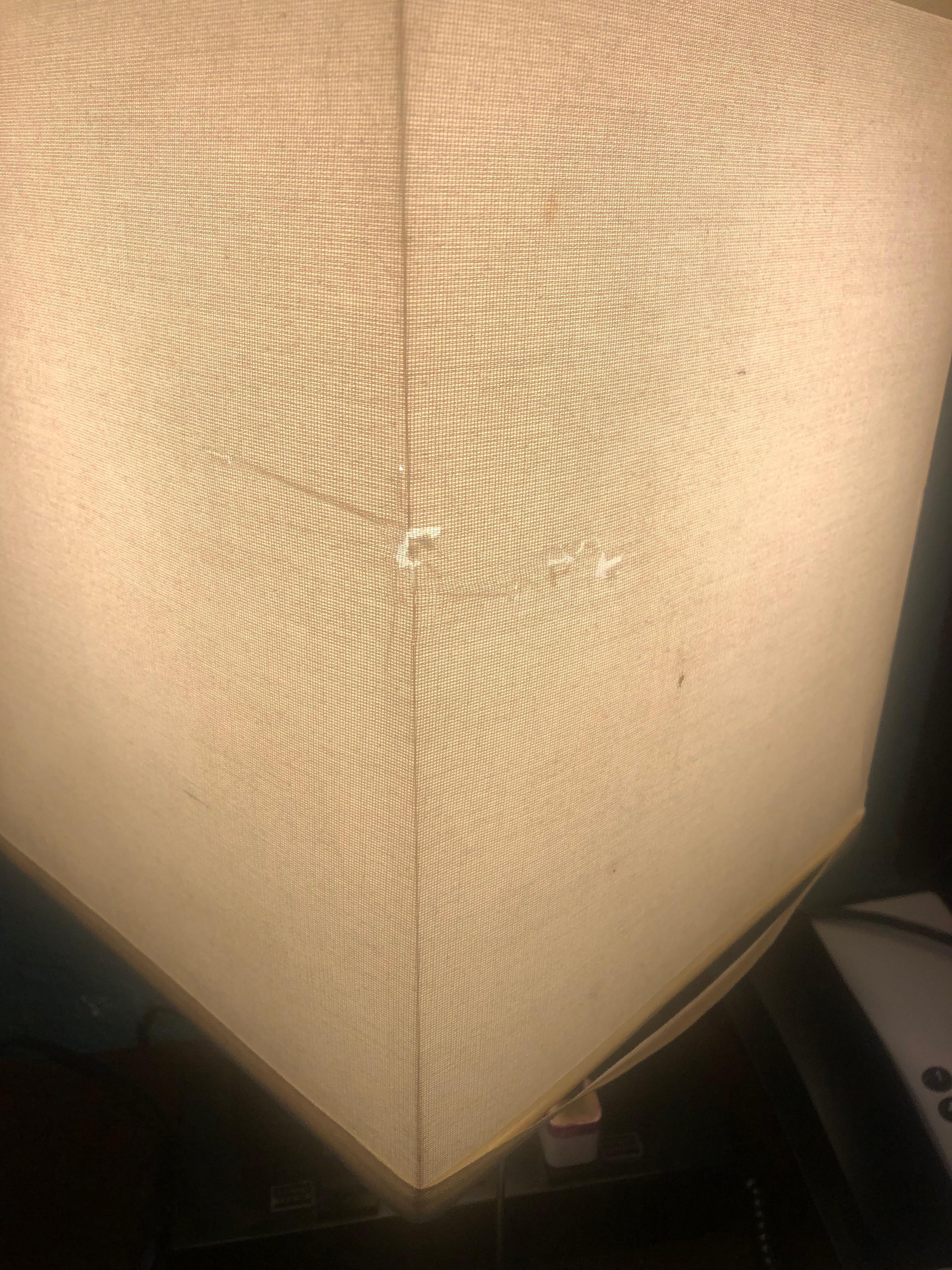 Broken lampshade