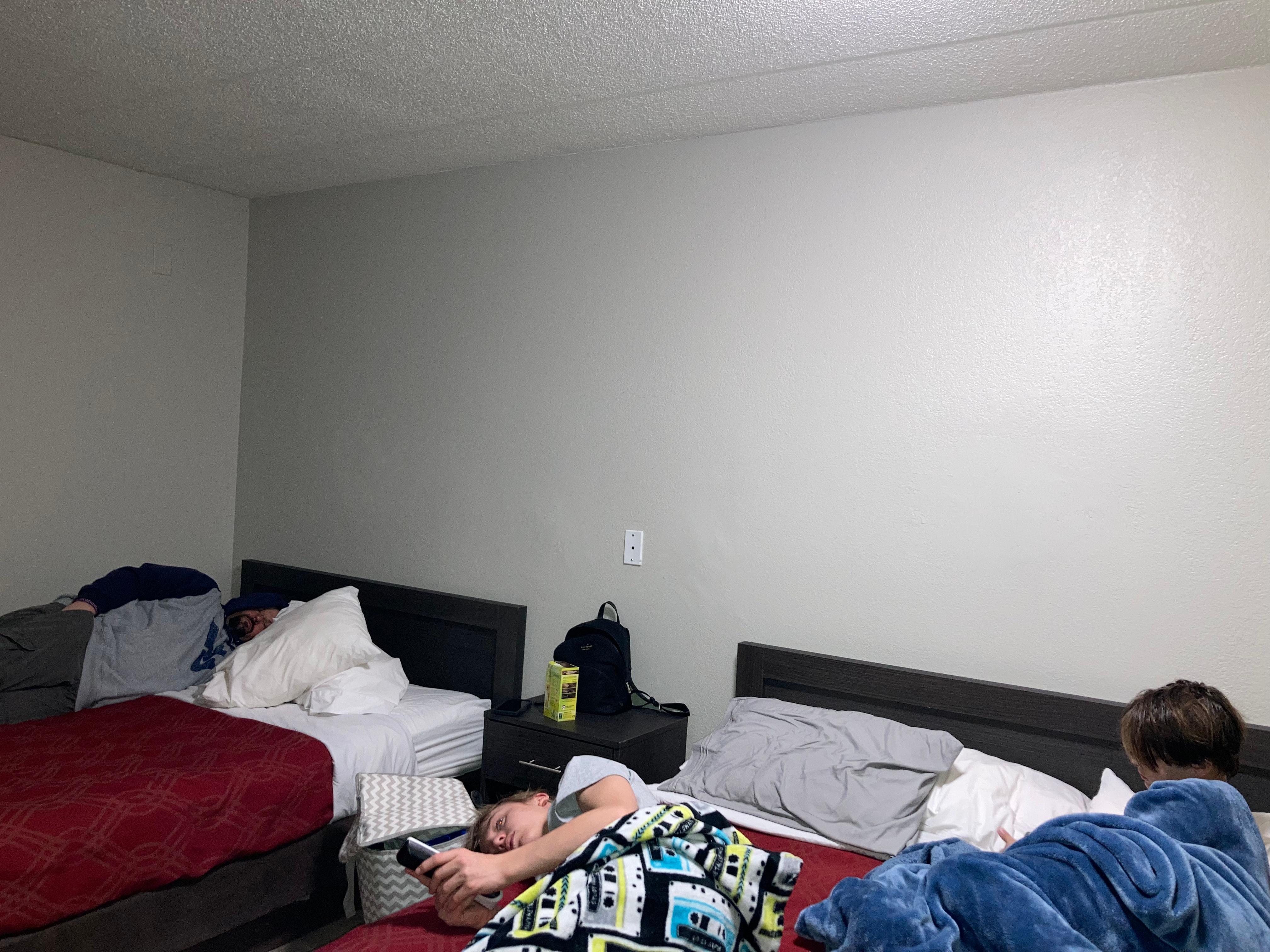 The walls as on the site show lamps attached and pictures and the beds are different!it’s was plain and tiny horrible lighting 