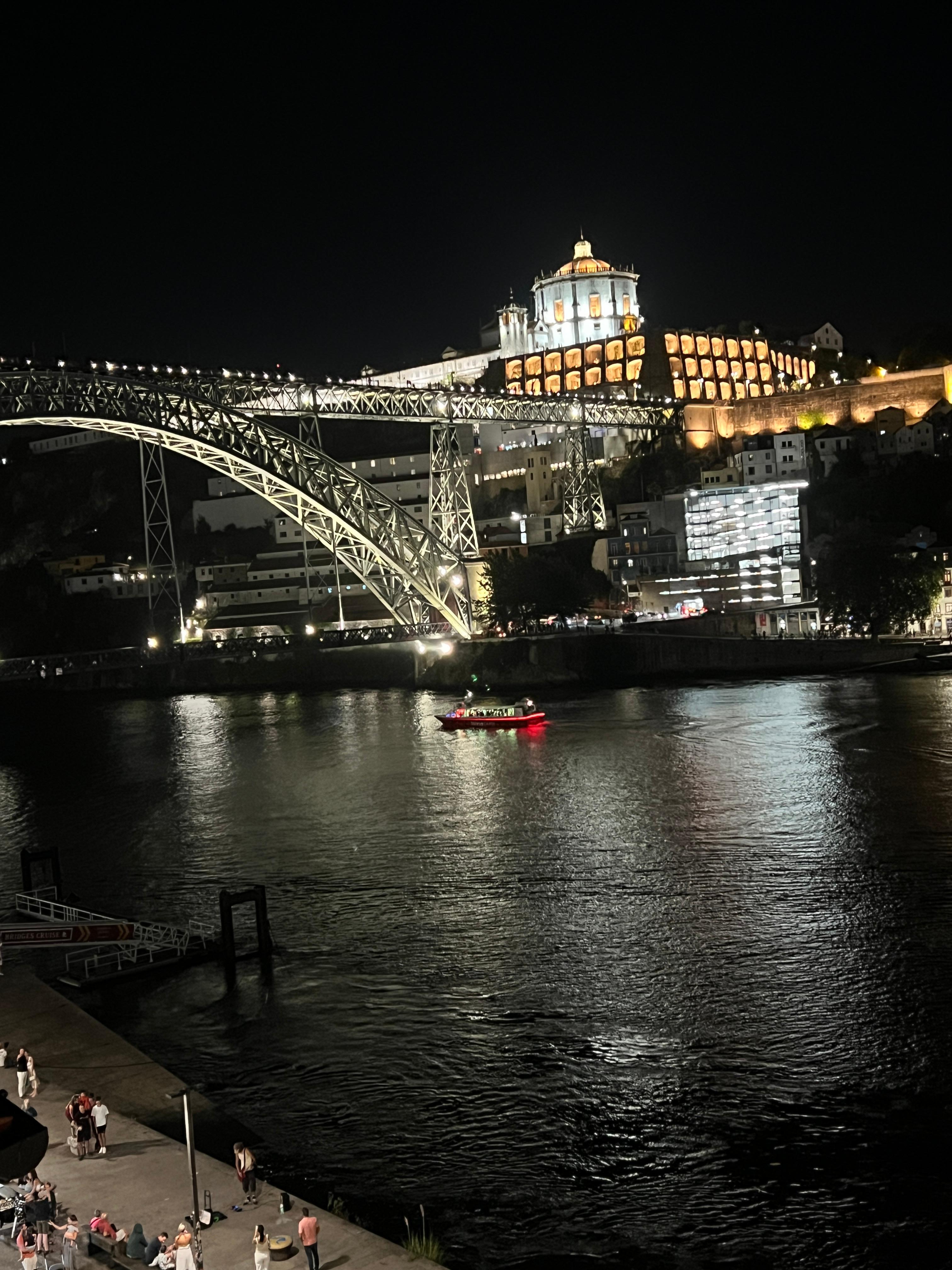 Night view from room of Dom Luis bridge 