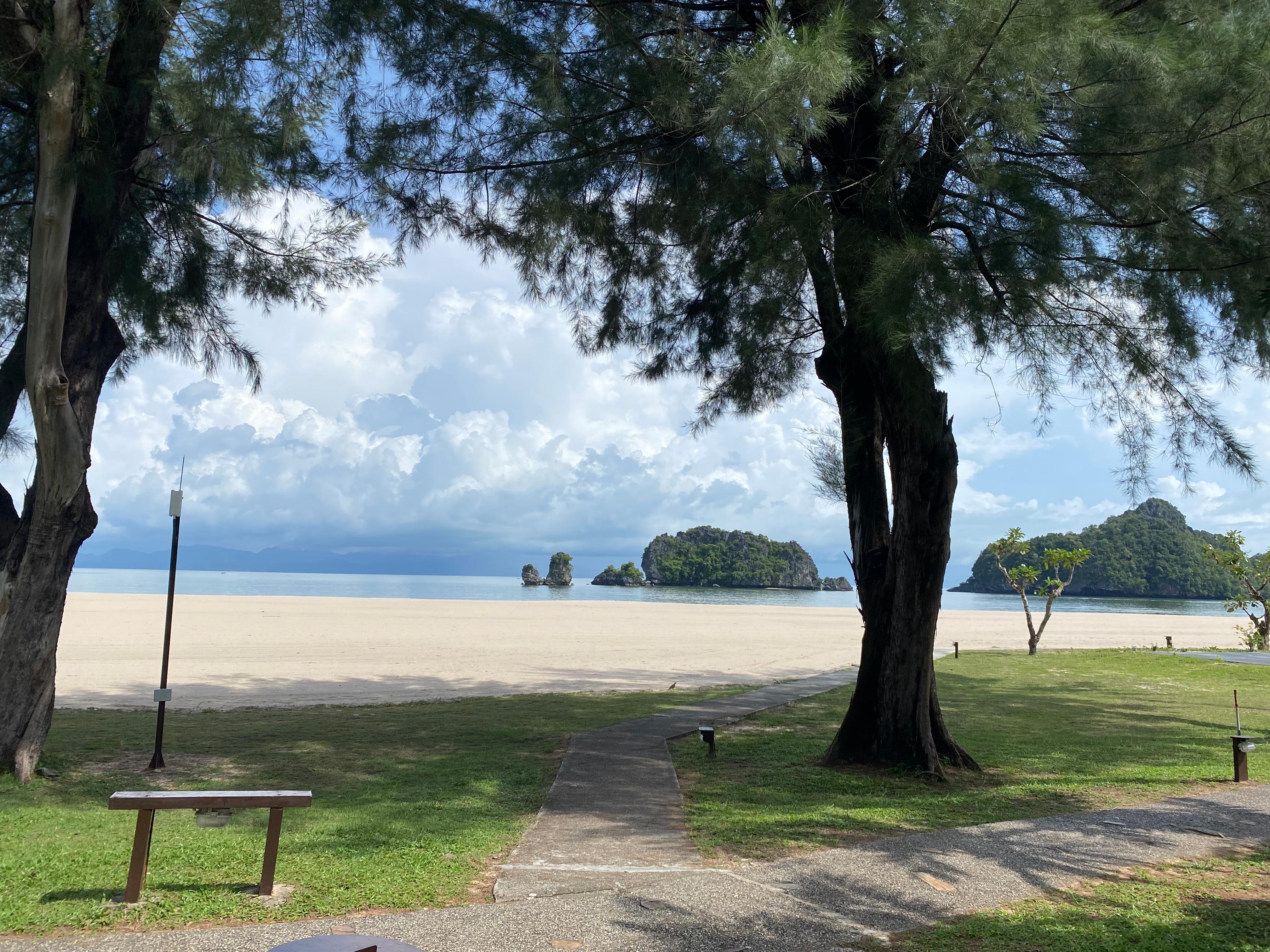 Beach view from front garden