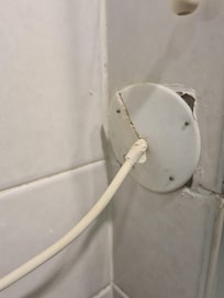 In bathroom . Very dangerous