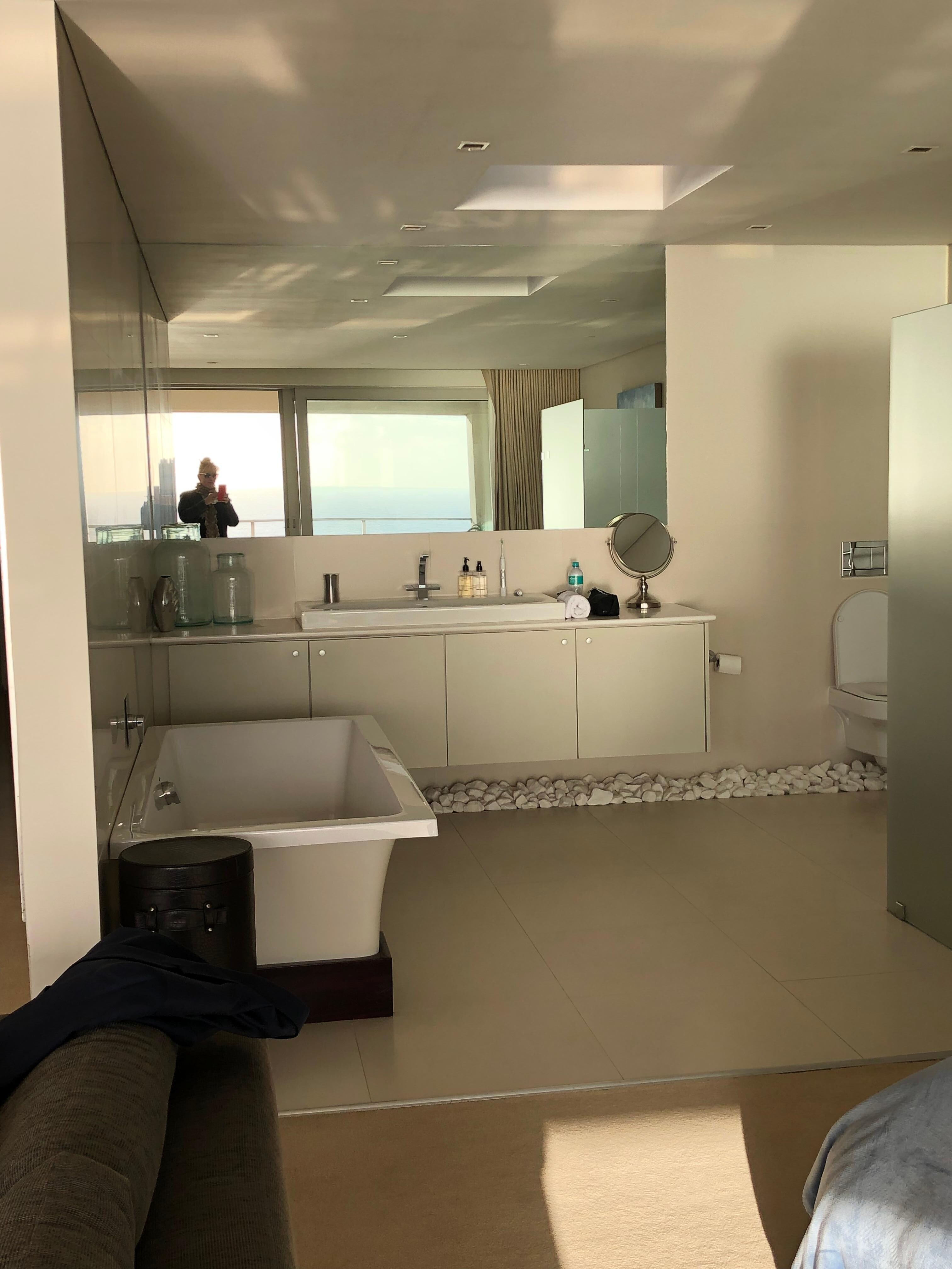 Master bathroom and bedroom