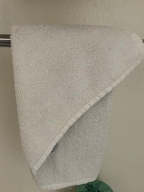 Towels are dingy and thin