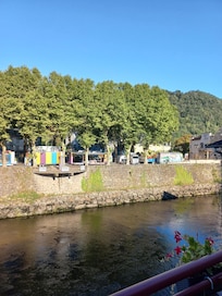 Vue de la terrasse, la Dordogne