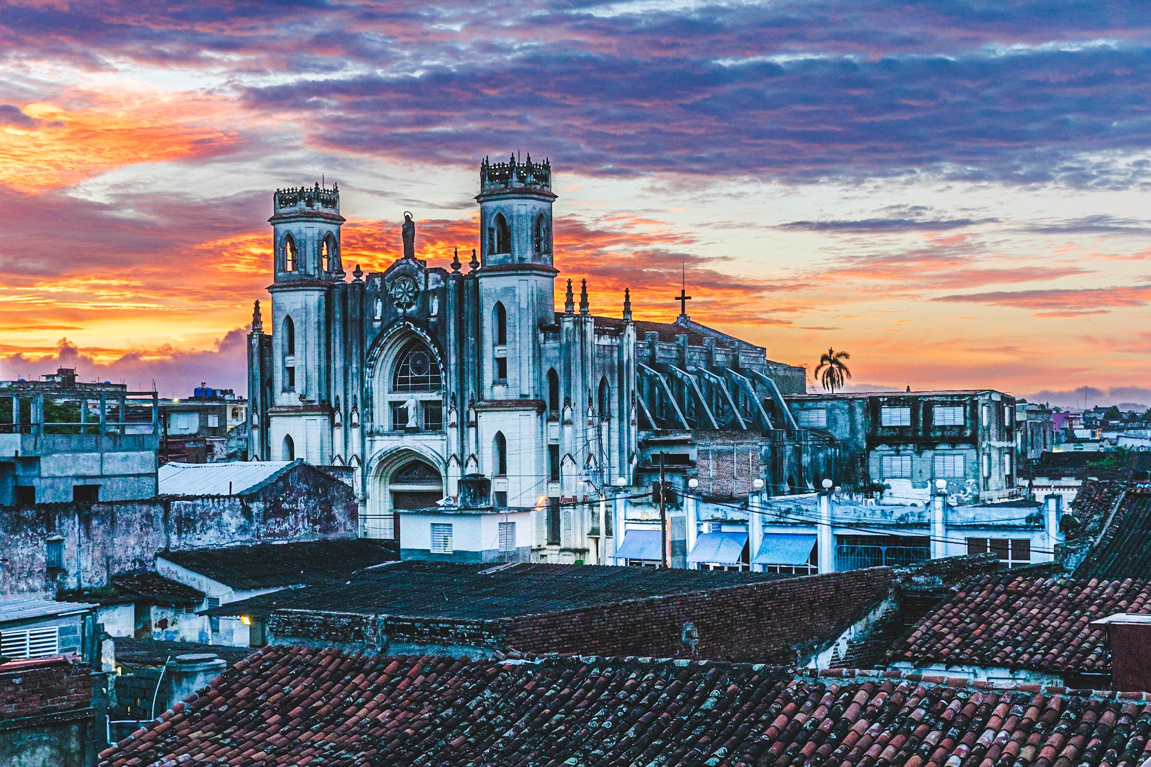 View from the balcony at sunrise