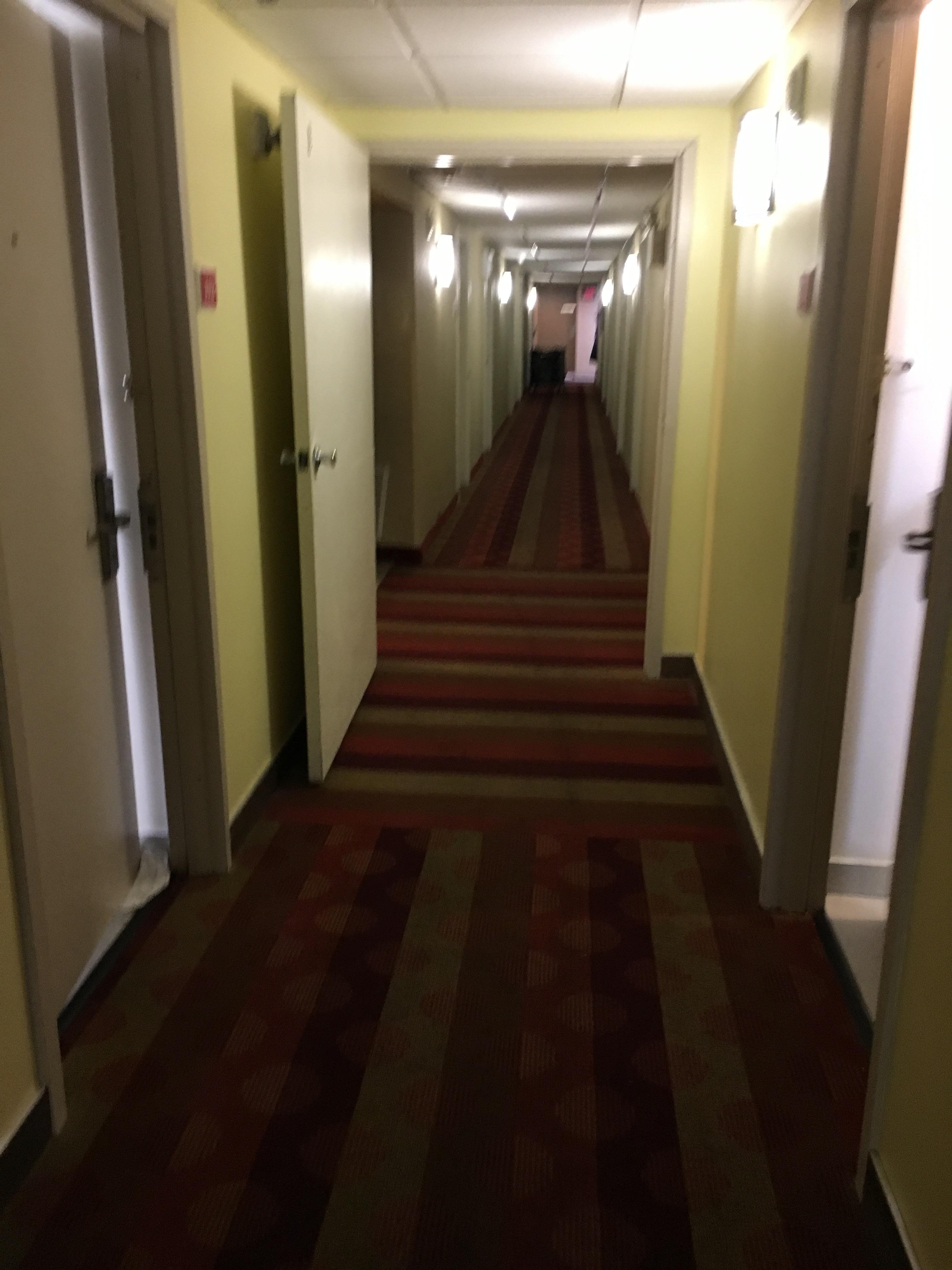 Hallway looks so old too