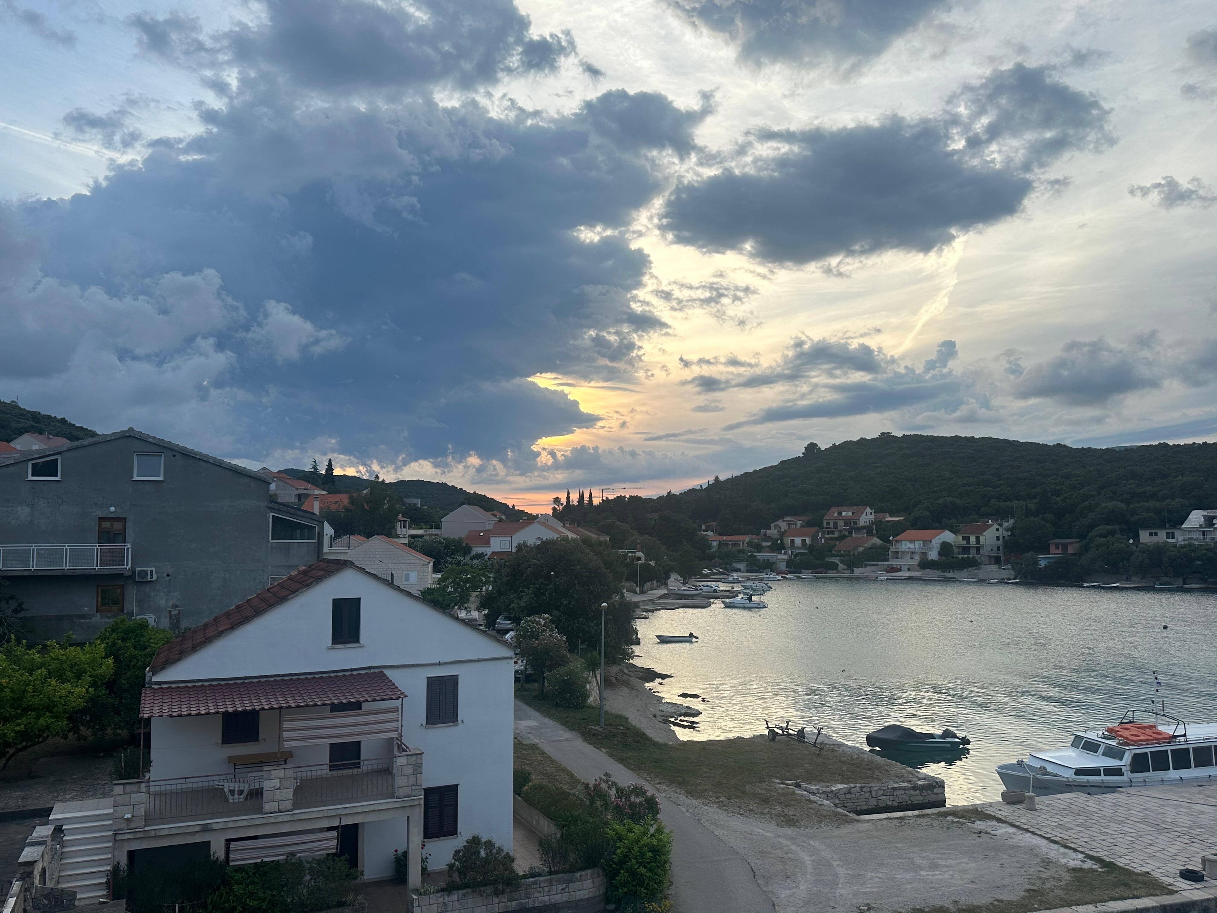 Sunset view from the balcony