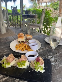 The sliders and ahi tuna were amazing!