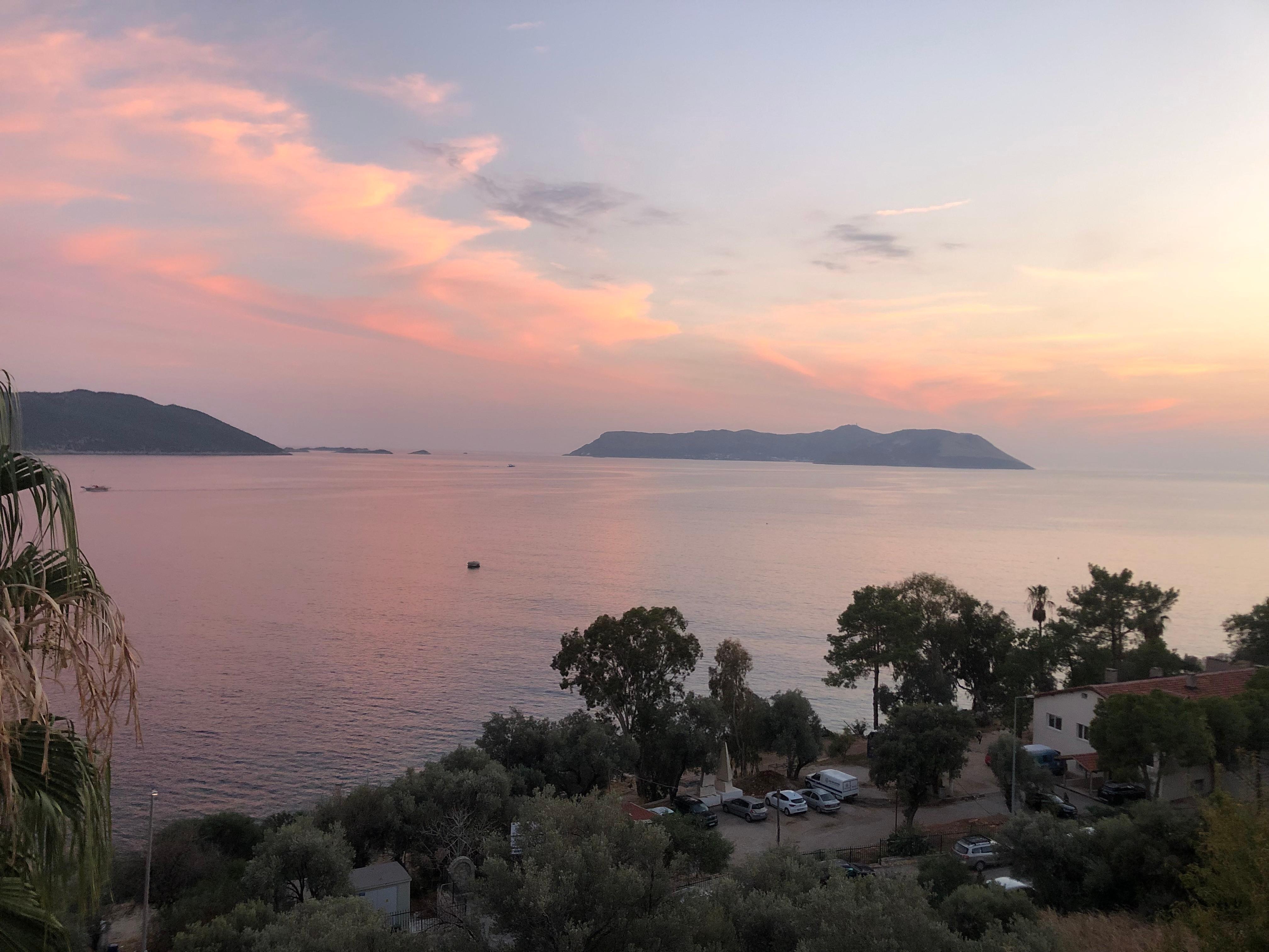 Sunset from our balcony 