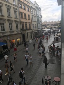 View from room, towards the main square in Old Town.