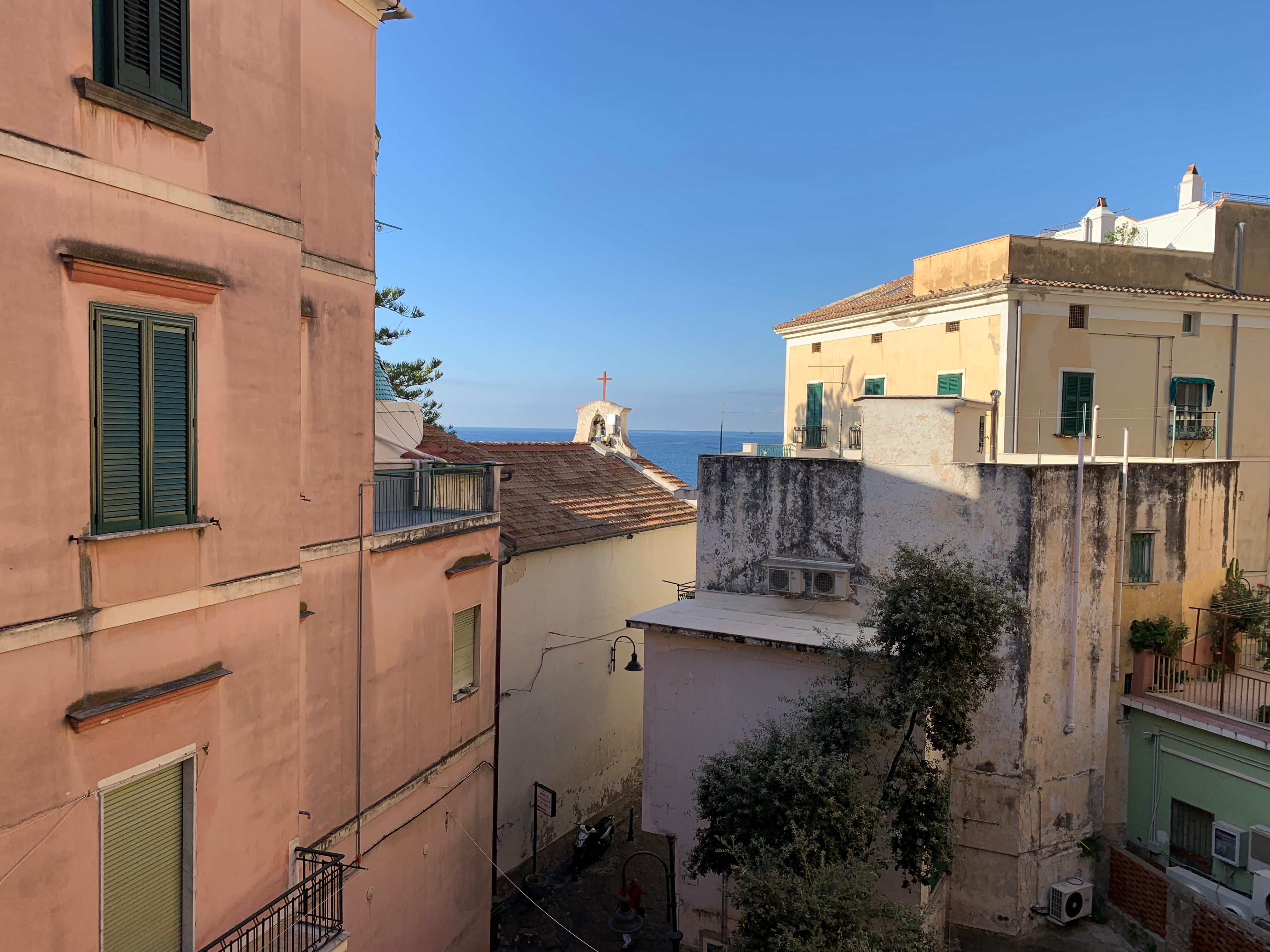 Vista dal balcone della stanza