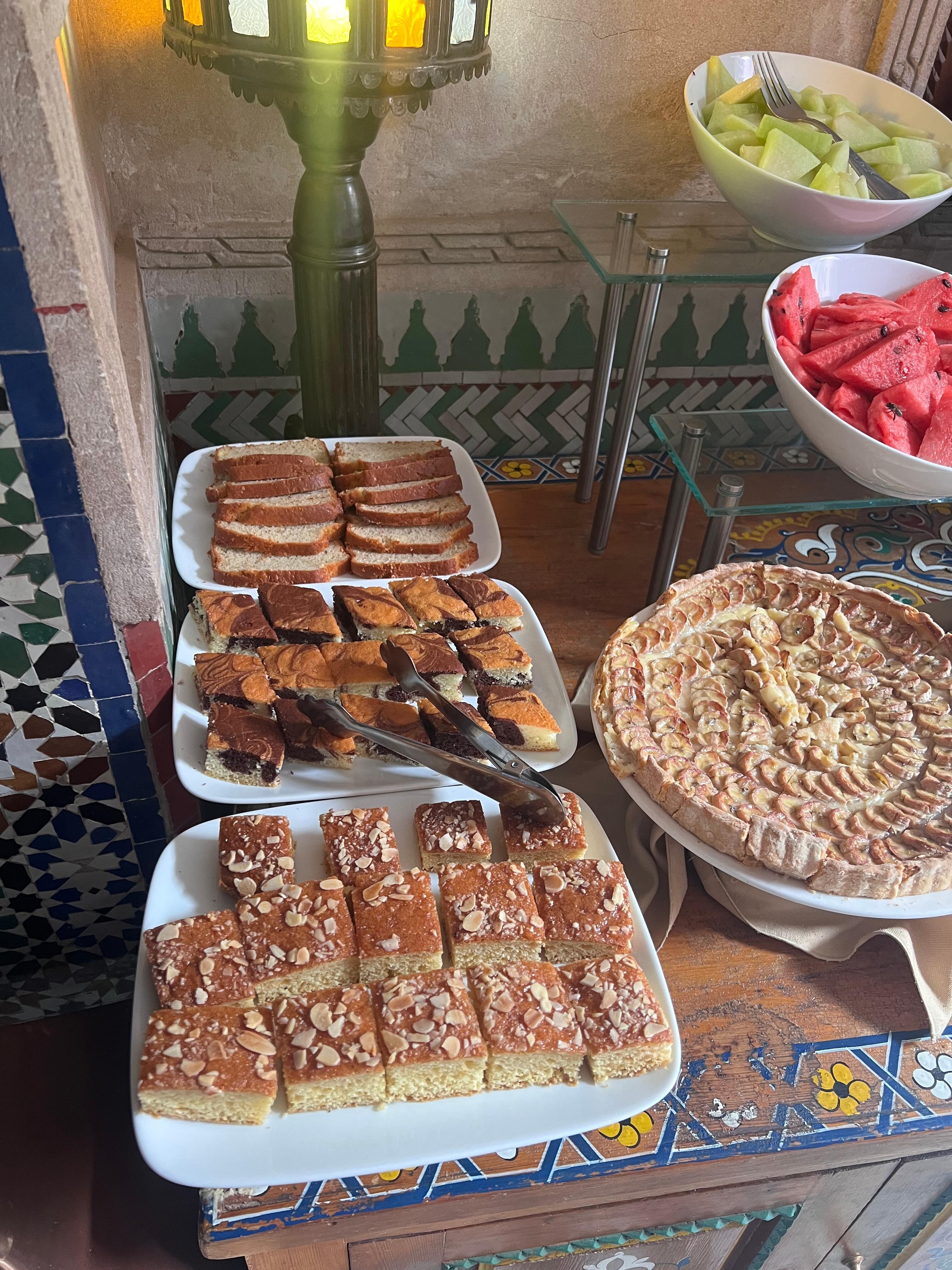 Traditional Moroccan breakfast included each day. 