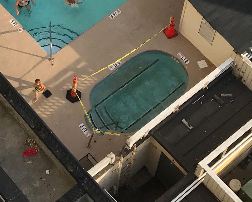 Hot tub broke
