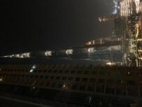 Vista do quarto
Burj Khalifa a noite.