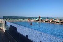 Swimming pool on thee roof