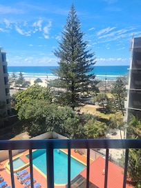 View from hotel balcony