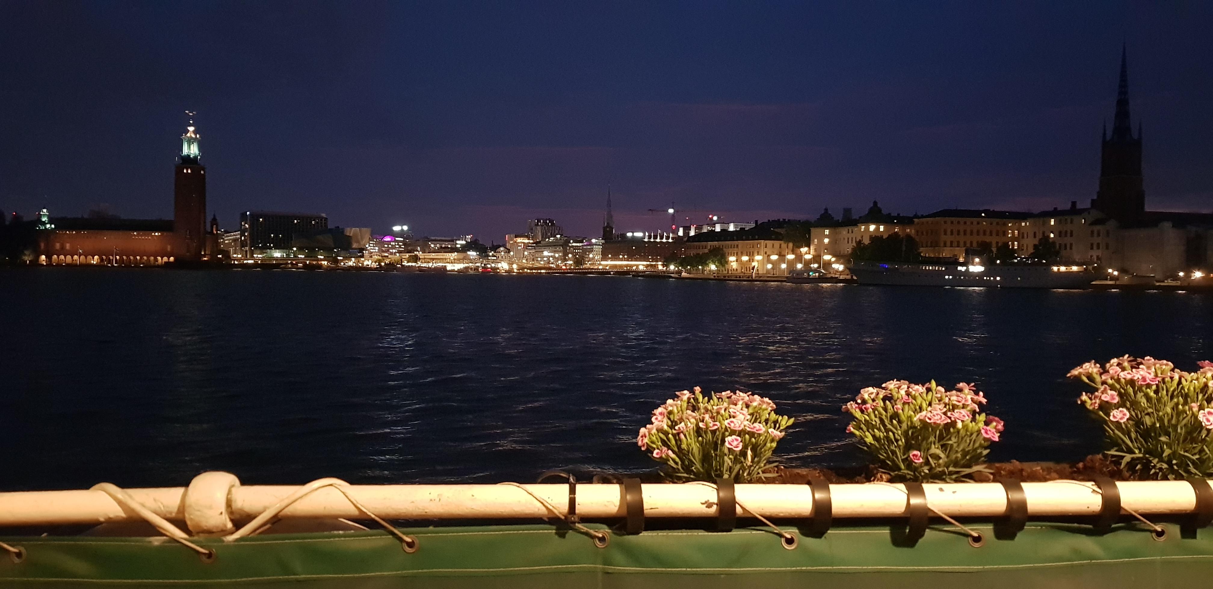 Blick aus der Kabine auf Stockholm