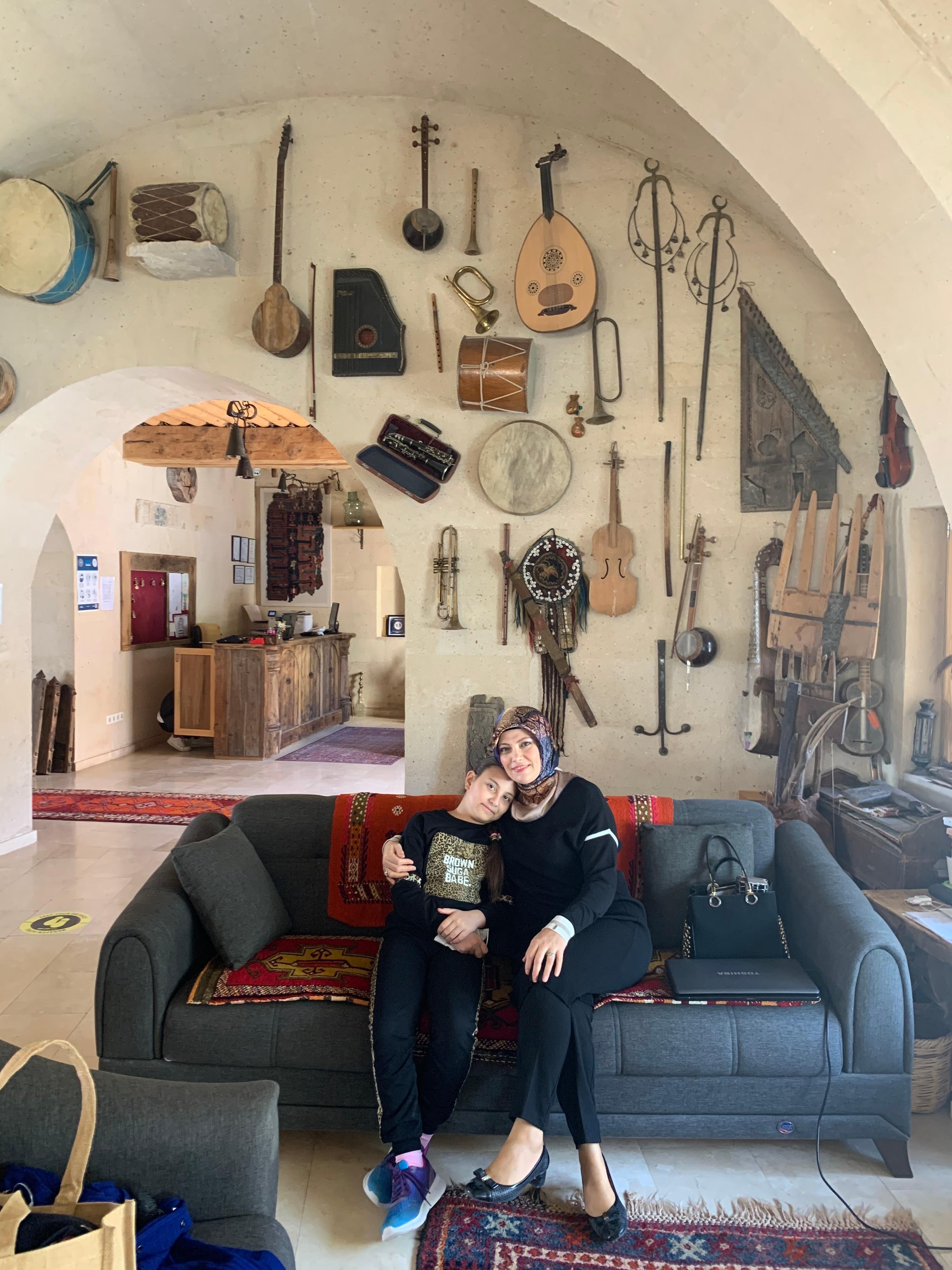 Otelin içinde bekleme salonu