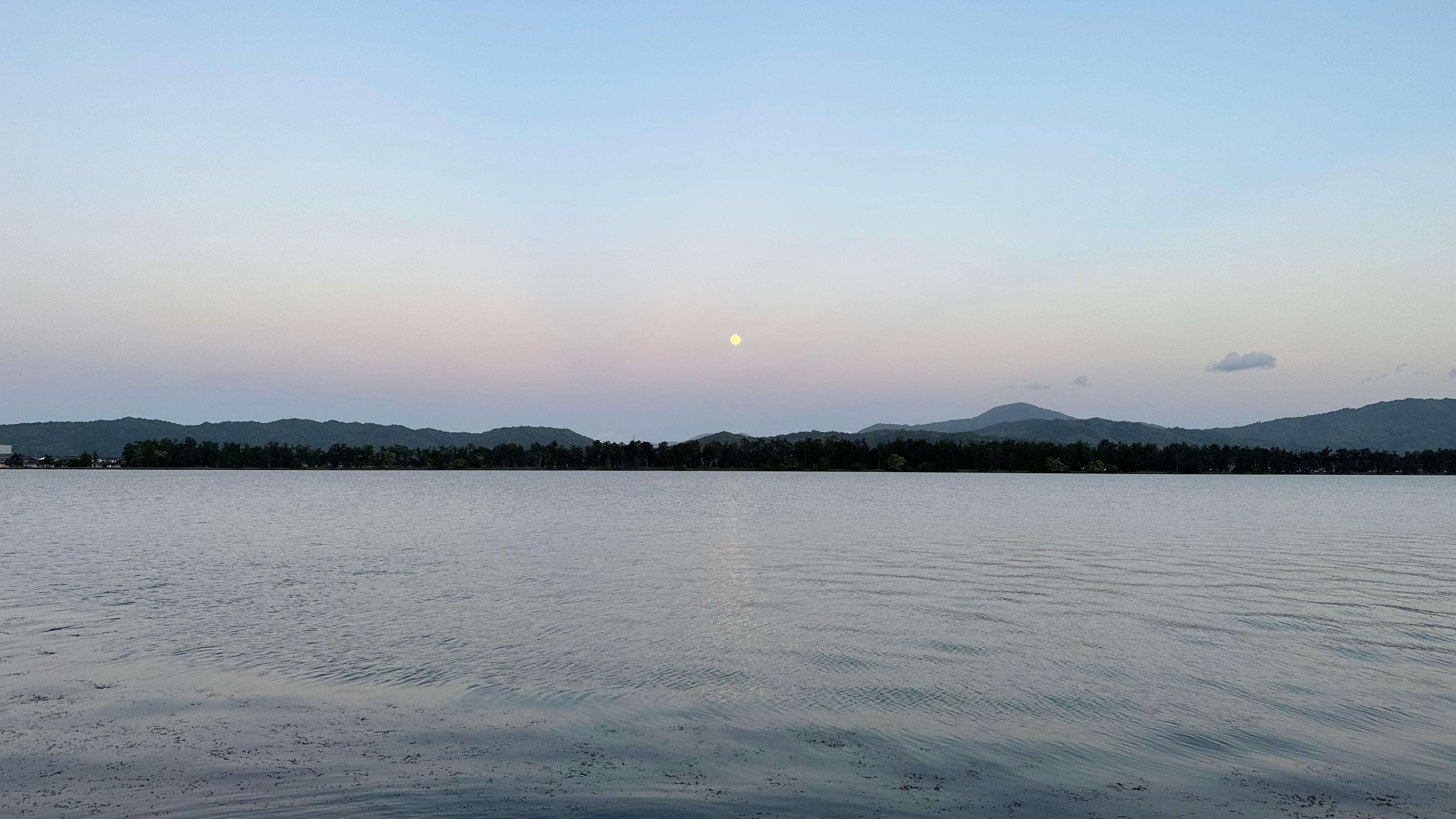 月が大きかった