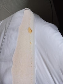 El estado de las almohadas es lamentable