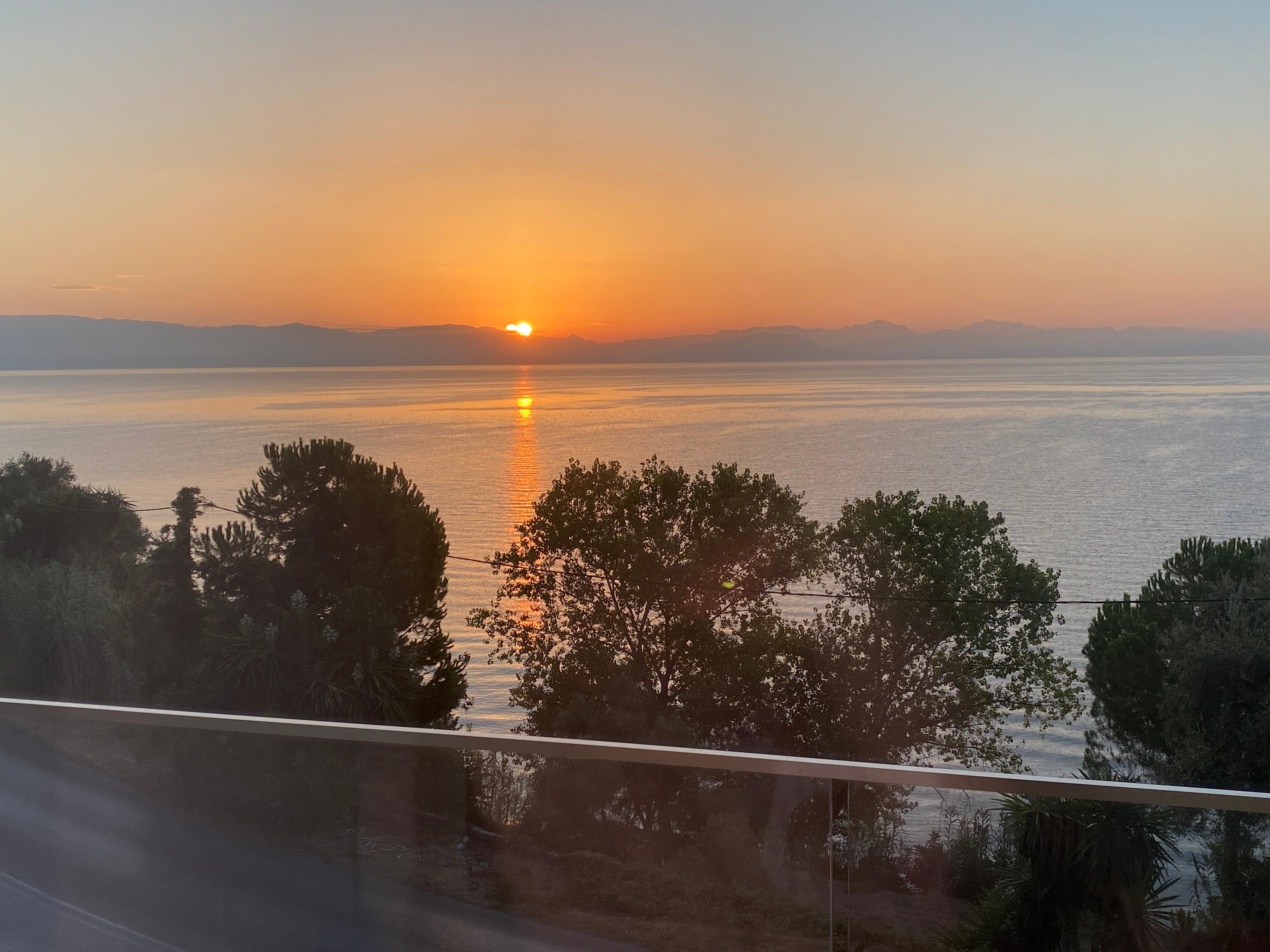 Sunrise from the room balcony