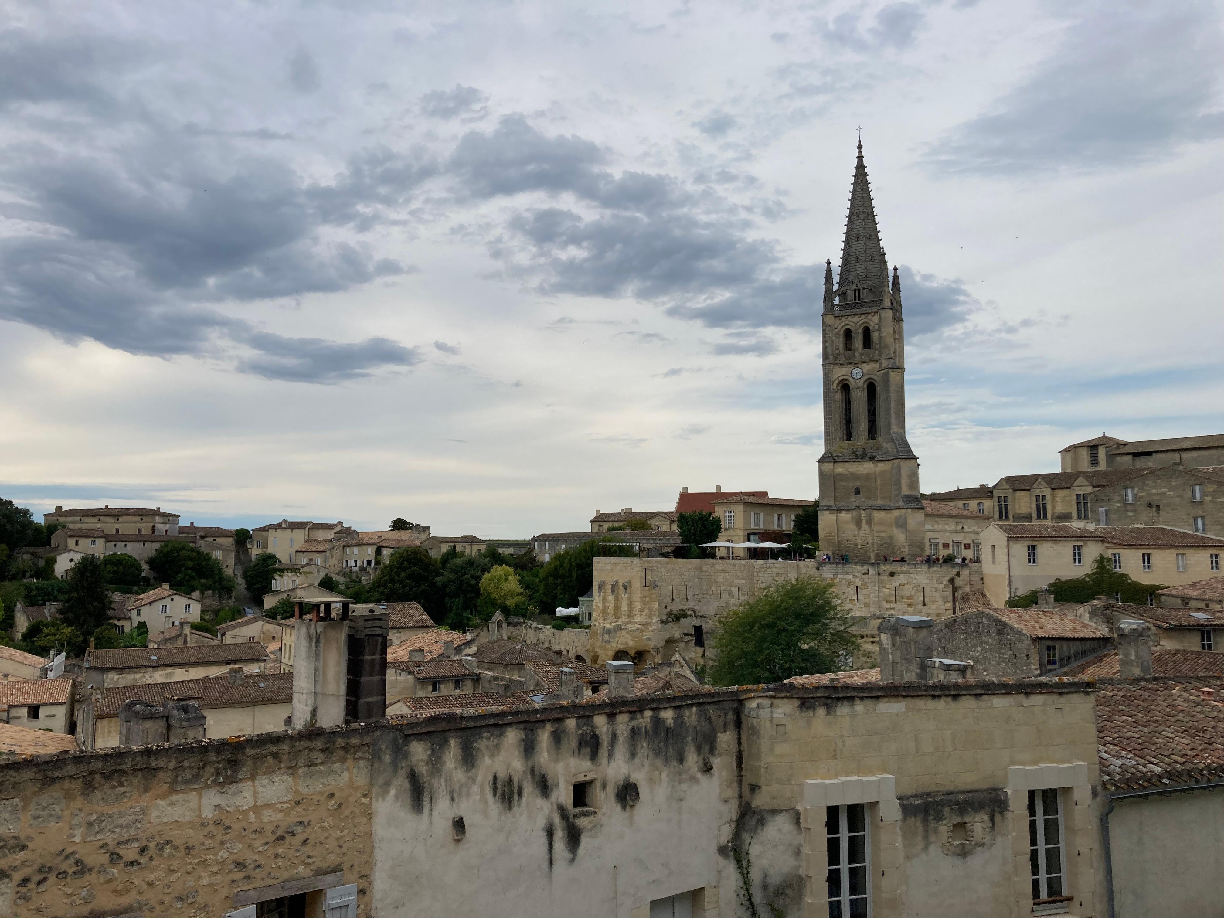 View from bedroom window of Saint-Émilion from Logis des Cordeliers.