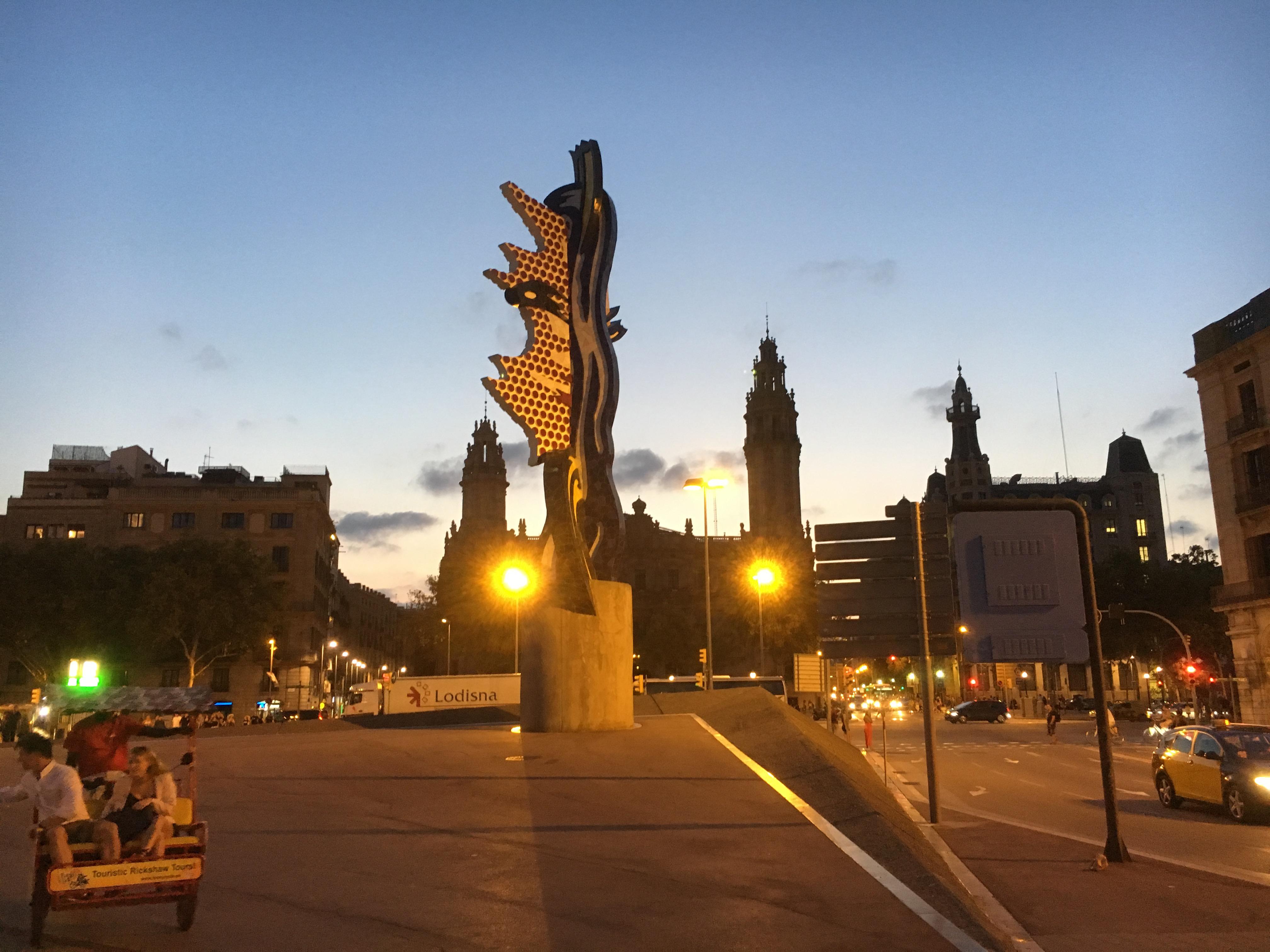 Plaza in the old Gothic Quater