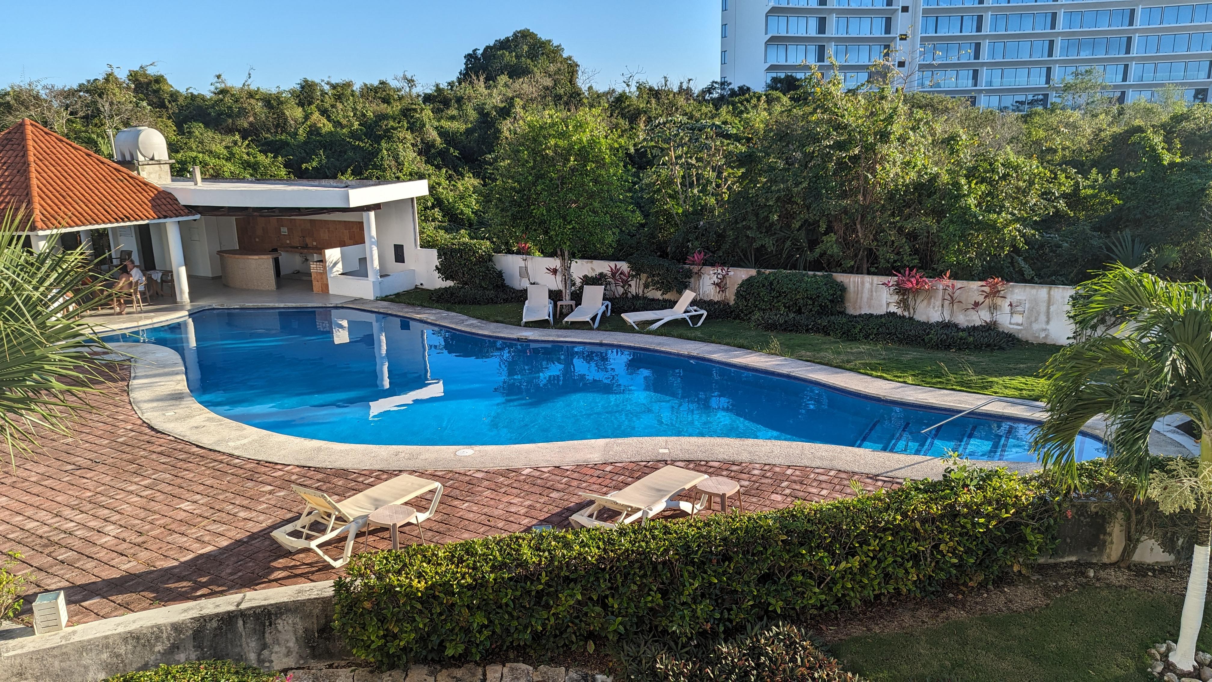 Pool from our balcony.