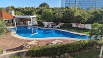 Pool from our balcony.